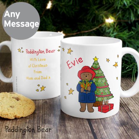 Personalised Paddington Bear Christmas Tree Mug Extra Image 2